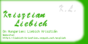 krisztian liebich business card